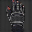 Motorcycle gloves icon with knuckle protection